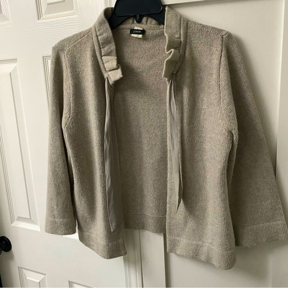 J. Crew Grey Cashmere Cardigan in Large Grey - Picture 1 of 3